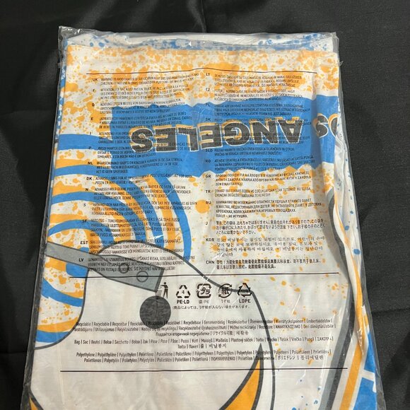 Los Angeles Chargers Mitchell & Ness Team Burst Sublimated T-Shirts-White Medium - Picture 2 of 2